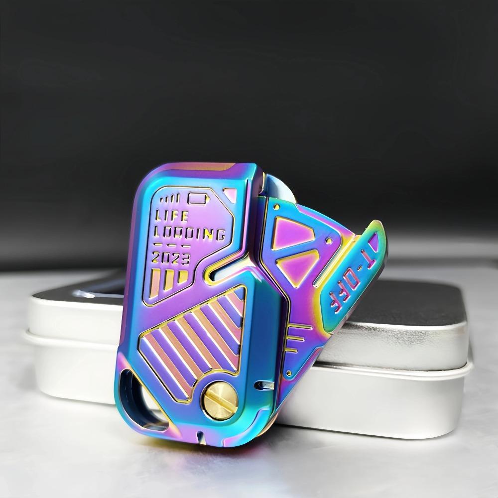 Magnetic Push Card Mechanical Slider Pushing Plate Throwing Cards Stress Relief Toy EDC Metal Antistresse Relieve Stress Punnk