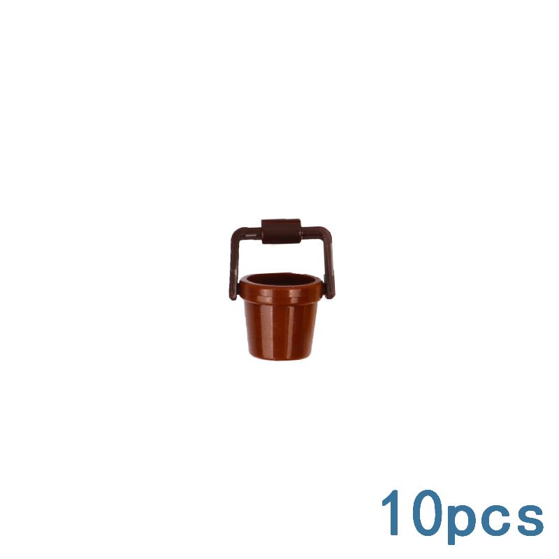 City Building Blocks Accessories Cup Plate Backpack Basket Barrel Candlestick Hammer Wrench Key Guitar Creative Brick Toy Gift