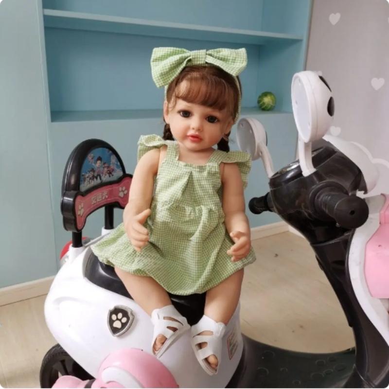 Advanced Painting Detail Reborn Baby Dolls for Girls True To Life 22 Inch Full Silicone Body Bebe Reborn Doll Toddler Betty Realistic Hand Rooted Hair