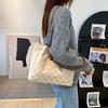 Women'S Canvas Casual Baguette Large Capacity Shoulder Tote Bag Satchel Bag