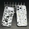 Cute S-Snoopys Dog Line Phone Case for Apple iPhone 17 Air 16 16e 15 14 13 12 11 Pro Max X Xs XR 8 Plus Luxury Clear Cover