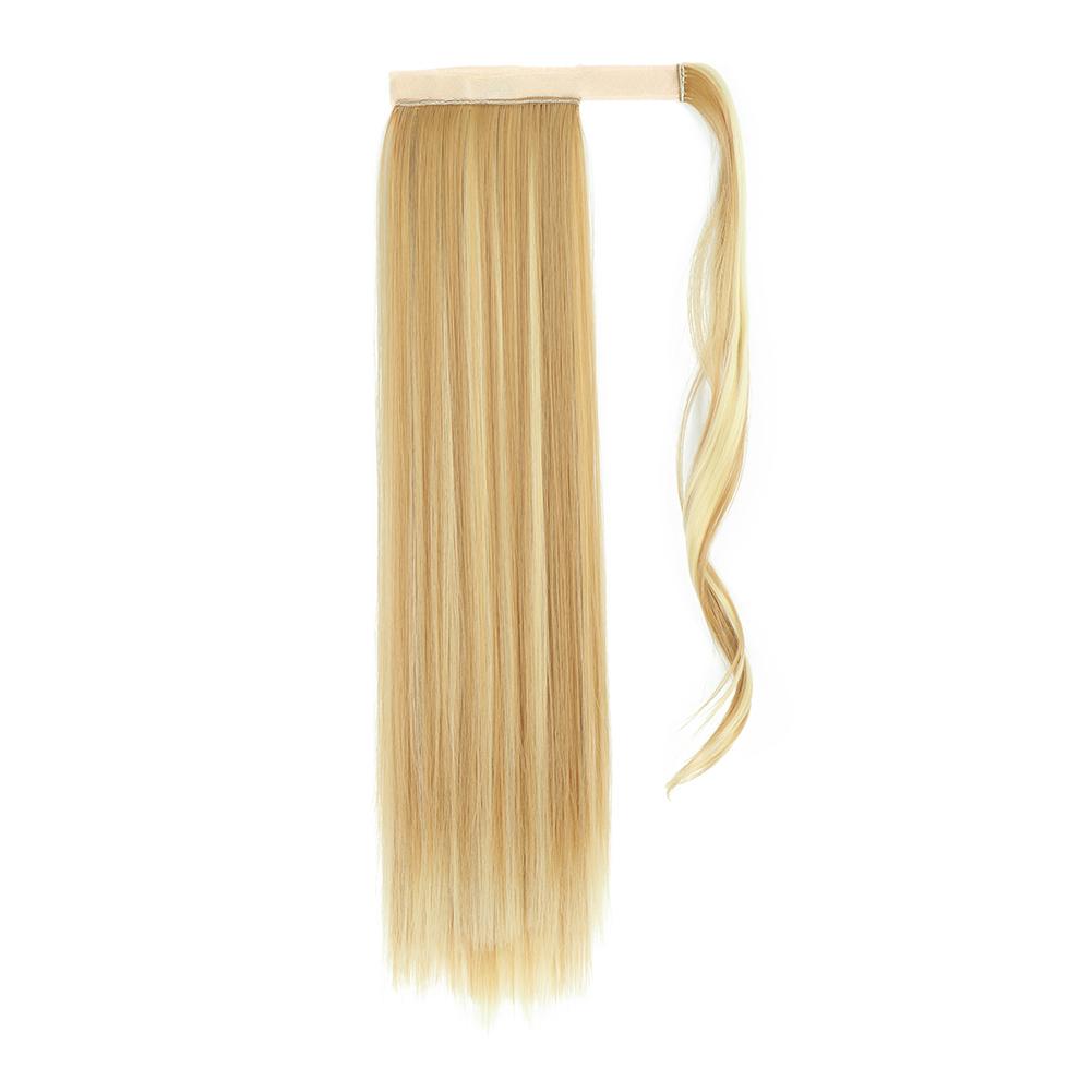 MISS WIG Women's Silky Straight Synthetic Clip In Drawstring Ponytail Hairpieces for Women Hair Extension