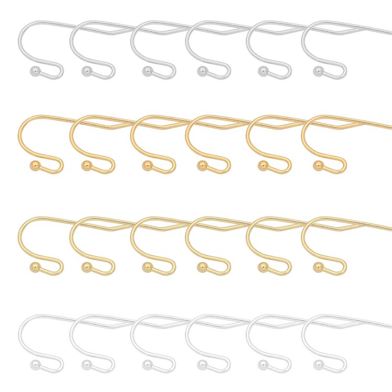 20Pcs Copper Hook Charm Jewelry Findings for DIY Earring Jewelry Craft Making