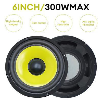 Altavoz de Audio para Coche de 6 Pulgadas de Rango Completo Frecuencia Rango Medio-bajo Altavoz Modificado Subwoofer Instalación No Destructiva
