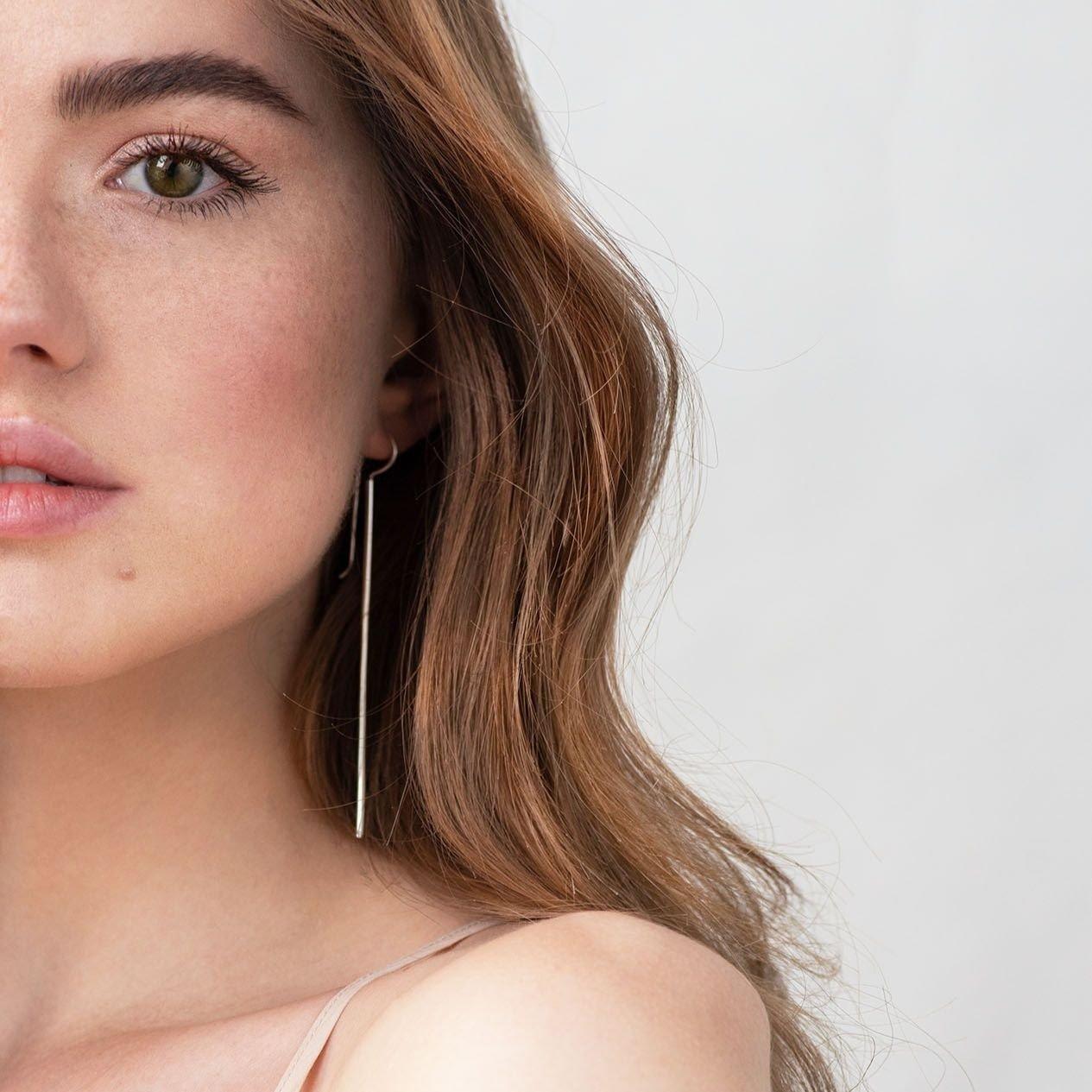 

Срібні сережки Серце Oniks 8.0 cm срібний