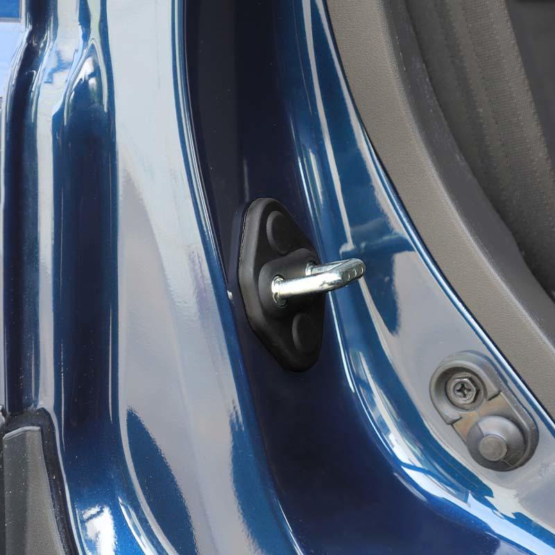 Car Decoration Accessories Door Lock Buckle Cover  For Suzuki Jimny 2019 Up 4-door Version ABS Plastic 