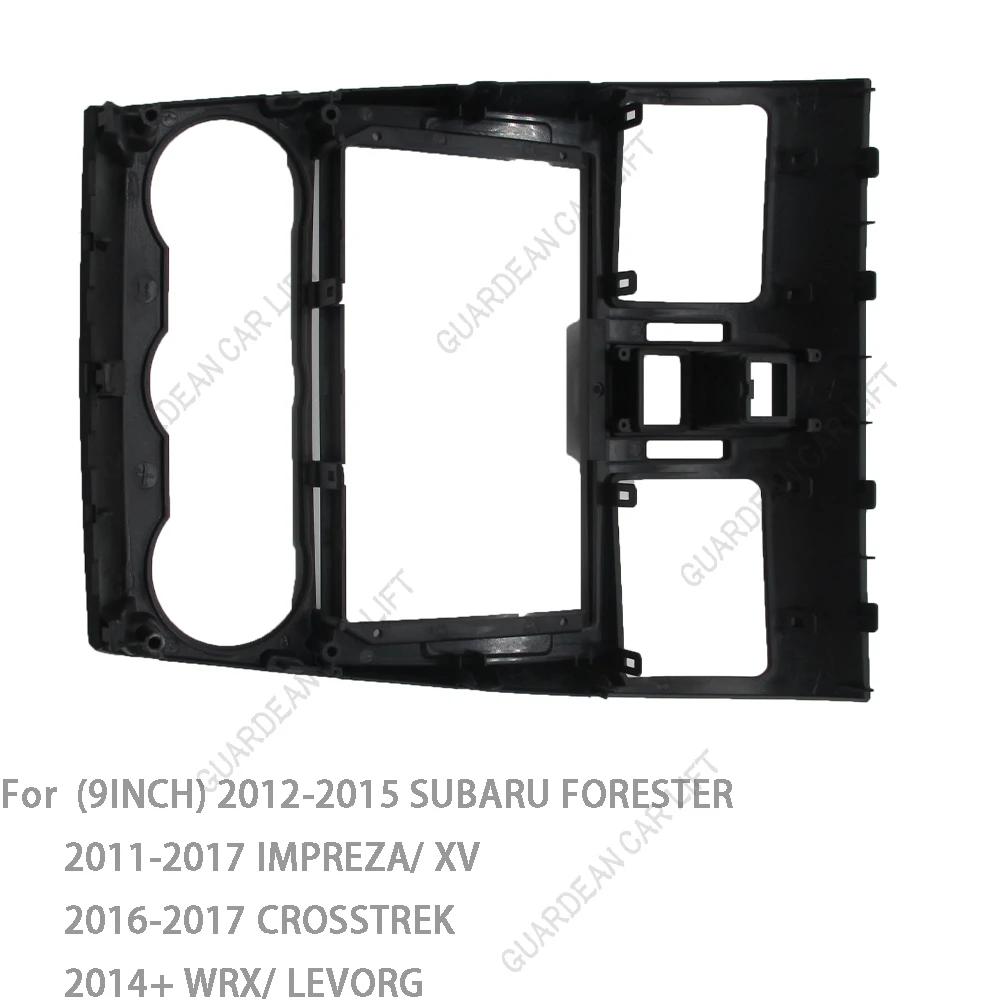 Für SUBARU FORESTER IMPREZA XV CROSSTREK WRX LEVORG 2013+ Stereo-DVD-Player Panel Armaturenbrett-Einbausatz Rahmen 9 Zoll Radioblende passend