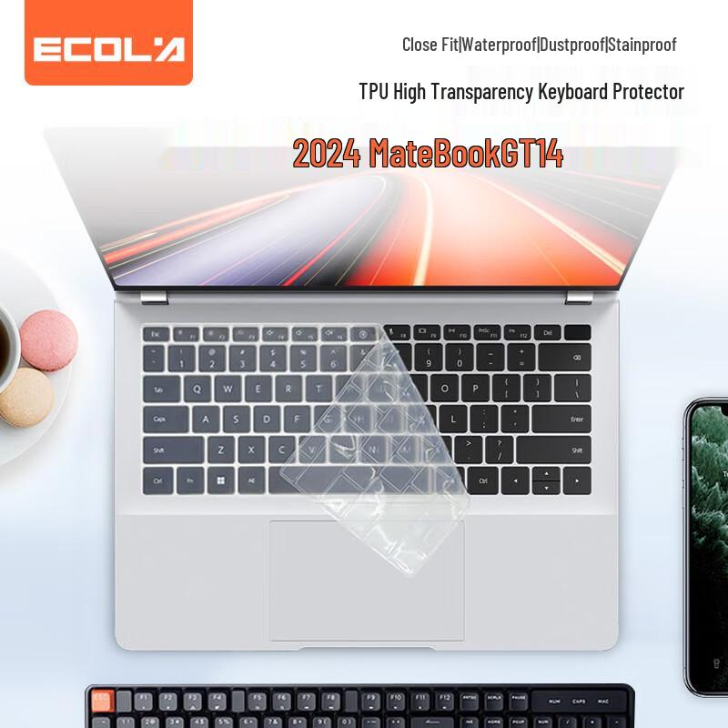 Yikelai TPU Keyboard Protector for Huawei MateBook GT 14 Core Ultra 2024