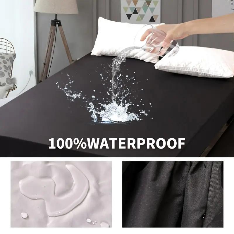 2025Autumn And Winter Thickened Waterproof Bed Sheet,Solid Color Moisture-Proof Mattress Protector,Soft And Skin-Friendly Bedding