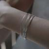 Youngglow Silver925 Layerd 5 Line Bracelet