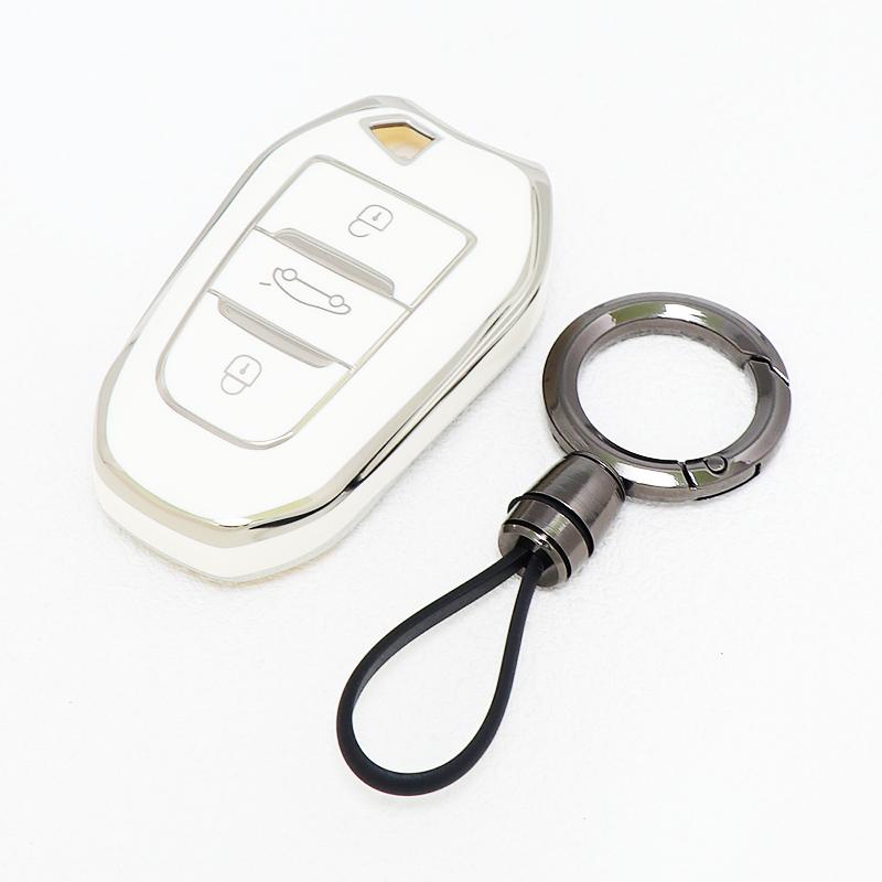 TPU Shell Keyless for Peugeot 308 508 2008 407 5008 301 207 208 3008 206 for Citroen C3 C4 C5 Berlingo Remote Car Key Case Cover