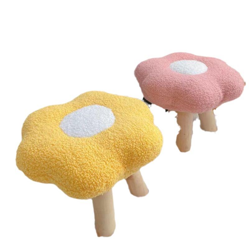 Cloud-Shaped Cute Flower Stool for Living Room or Kids' Bedroom
