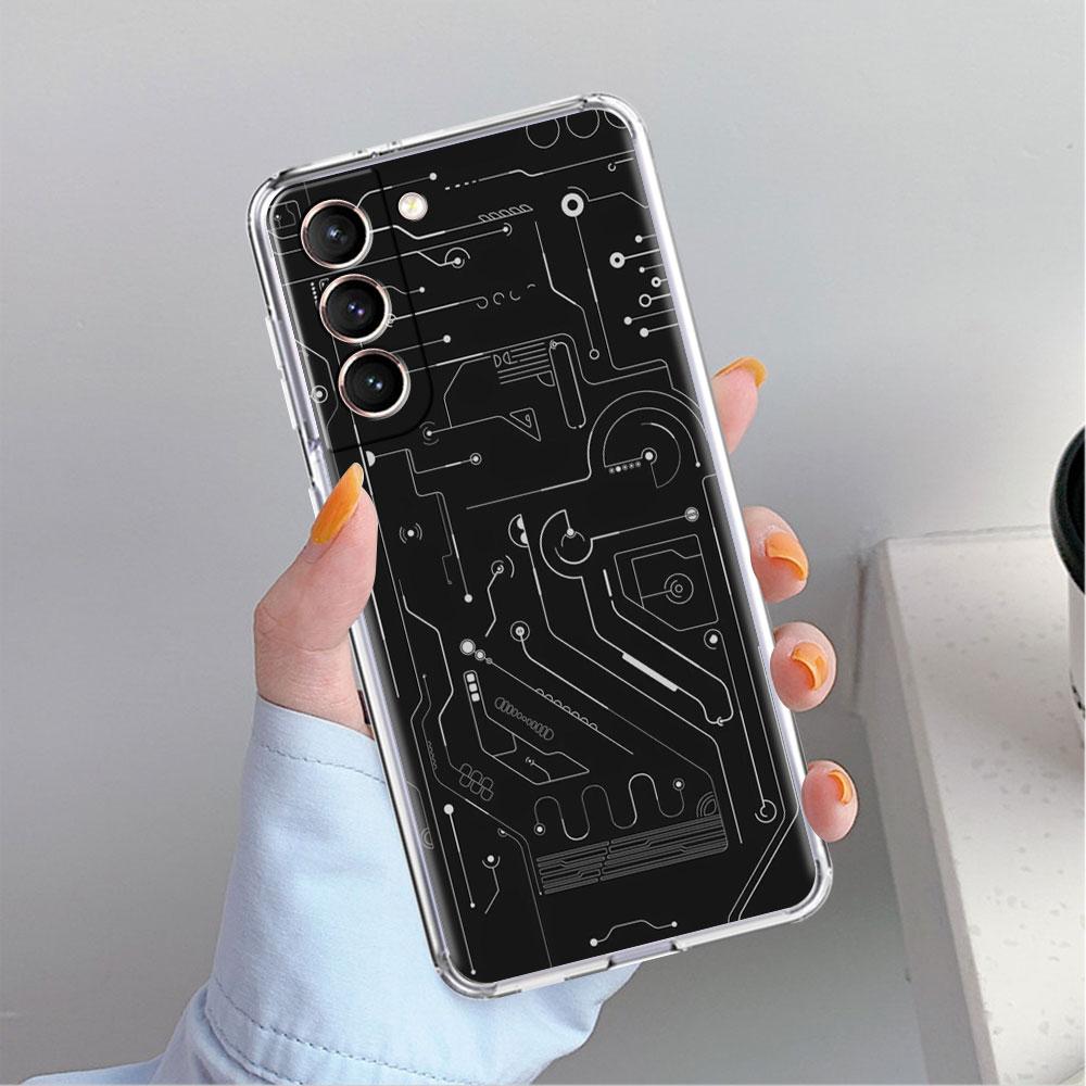 Casetă Audio Vintage Stil Retro Carcasă Transparentă Pentru Samsung Galaxy S22 S20 FE S21 S10 S9 Plus Note 20 Ultra 10 Lite Carcasă Telefon