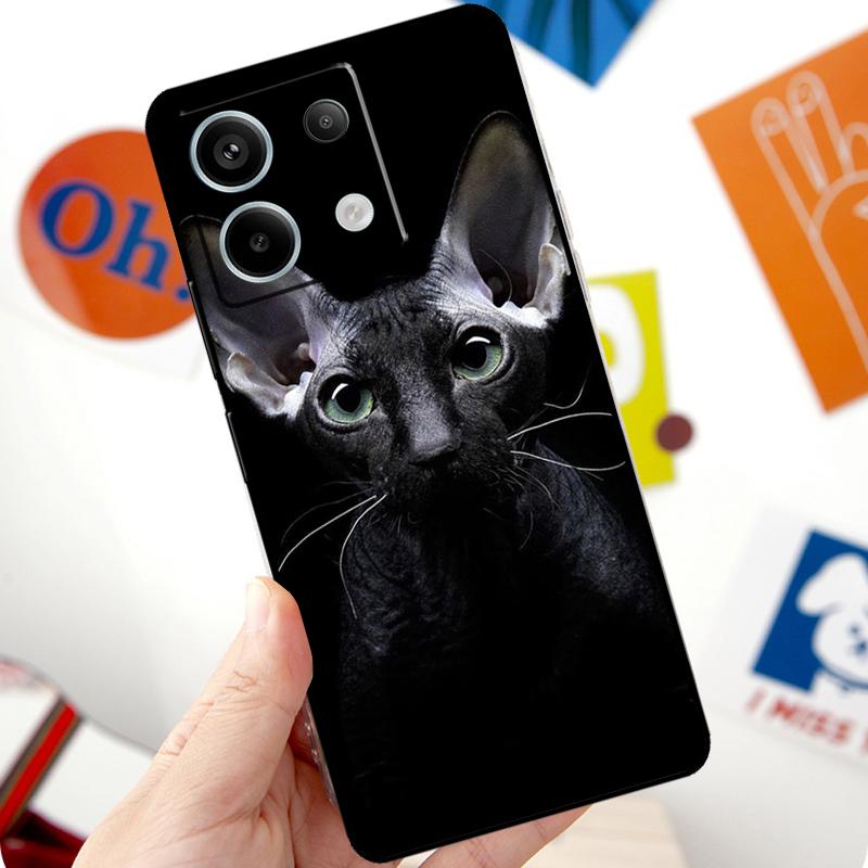 Sphynx Cat Funda For Xiaomi Redmi Note 14 Pro 10 11 12 13 Pro 11S 12S Case For Redmi 15 14C 12C 10C 13C