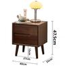 Wooden Bedside Tables Vintage Nightstands Luxury Bedroom Nightstand Aesthetic Side Bed Table with Drawers Storage Furniture