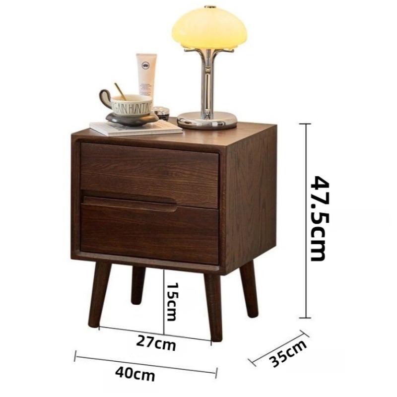 Wooden Bedside Tables Vintage Nightstands Luxury Bedroom Nightstand Aesthetic Side Bed Table with Drawers Storage Furniture