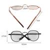 Metal Doll Glasses Round Frame Doll Accessories Creative Plush Doll Eyeglasses  for 20cm Dolls