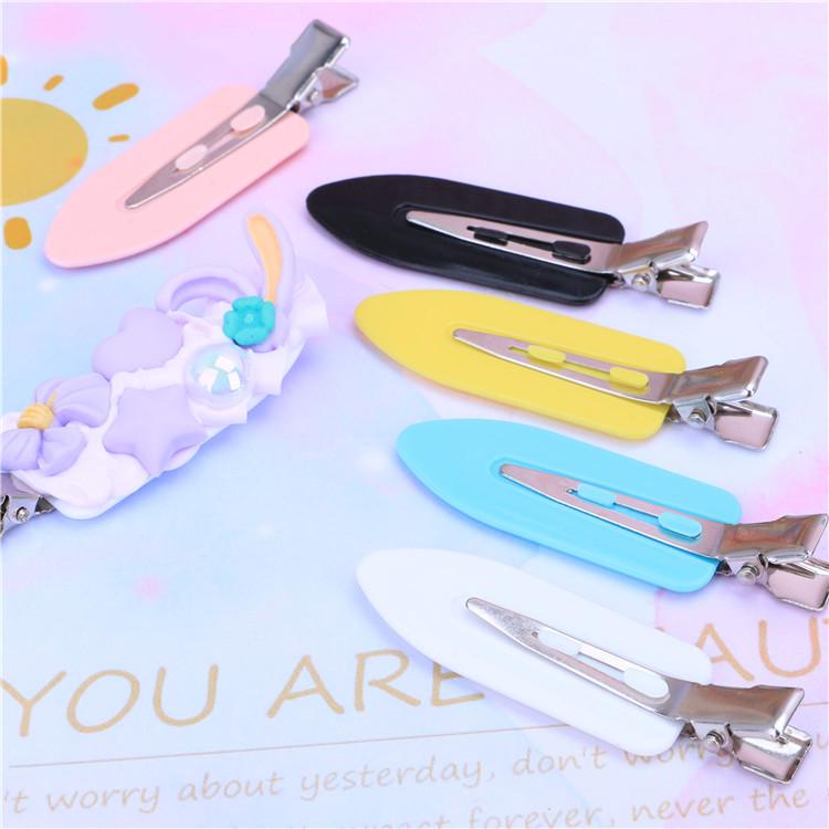 Seamless Girlish Heart Duckbill Hair Clips for Kids & Adults - Cute Bangs, BB, Cream Glue Accessories