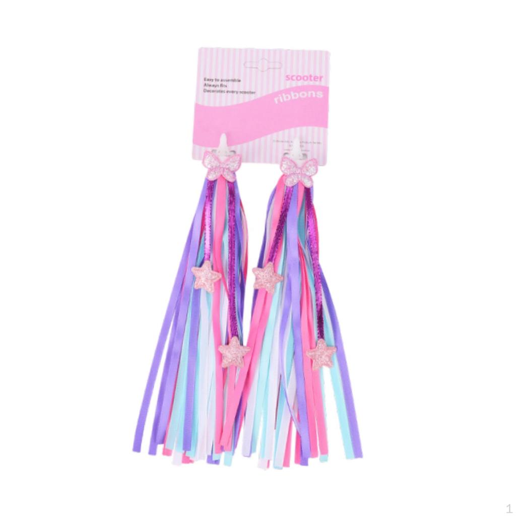 2 Stück Fahrradgriffe Bänder Lenker Streamer Kinder Fahrradzubehör Dekoration Jungen Mädchen