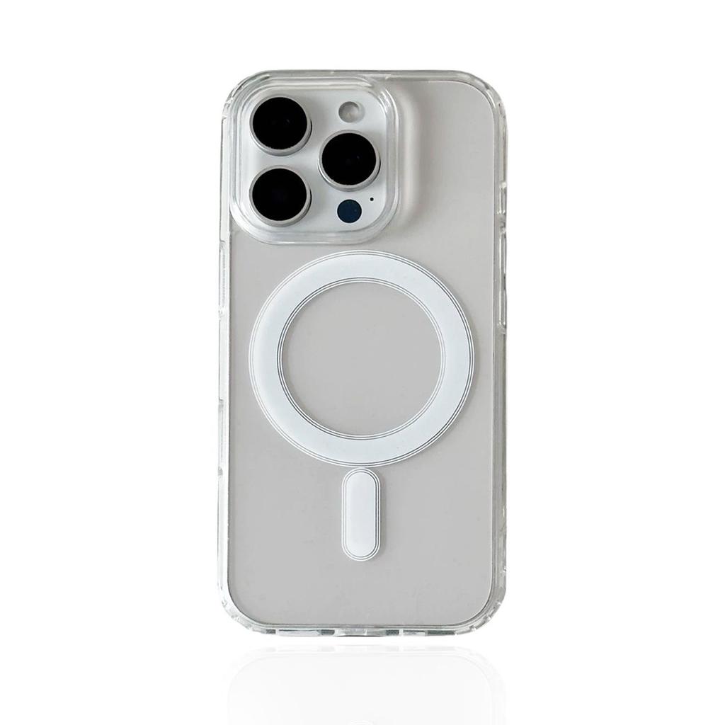 iPhone 16 Pro Drop-Proof Acrylic Magnetic Case with 1800 Magnetic Force