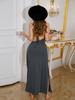 European & American Sexy Deep V Lace-Up Evening Dress for Women - French High-End Style