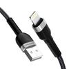 Braided Cable for iPhone USB-A - Lightning 2.4A 1m Black