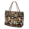 Gobelin Bag, Tote Bag, Handbag, Animal Plaid Pattern (Camel)