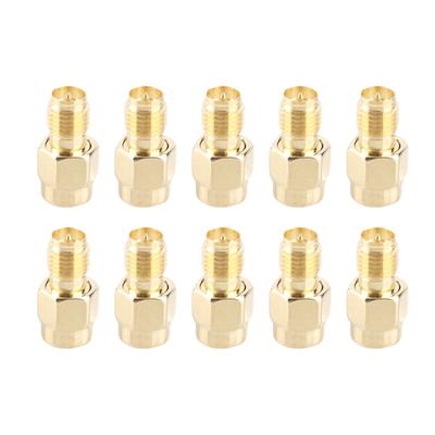 10PCS SMA Reverse Adapter Male To Female Adapter RF Cable Conversion Connector 50 Ohms