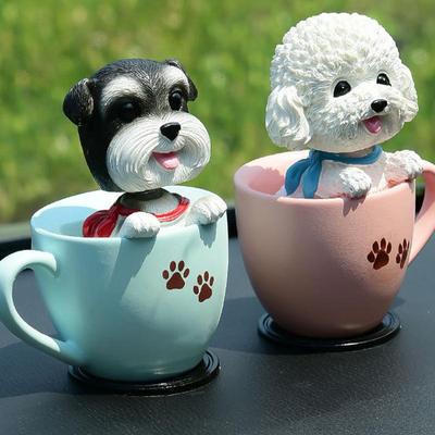 Auto Armaturenbrett Hund Katze Schüttel Ornament Auto Wackelköpfe Kopfschütteln Spielzeug Kreative Auto Innenausstattung Puppe Tänzer Figuren Dekorative Auto