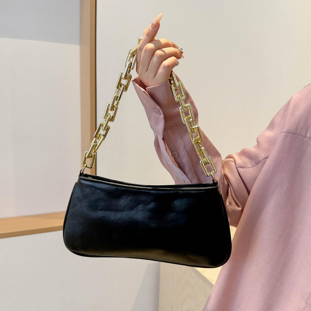 Stilvolle Kettenträger-Damen-Achseltasche Schicke Bunte Umhängetasche Für Sommer 2024