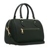 Coach Handtasche Rowan Satchel 25 Gold Label Logo Reißverschluss Beschläge Schnalle Längsnarbiges Leder Boston Bag Umhängetasche Crossbody Tasche Mittel Damen