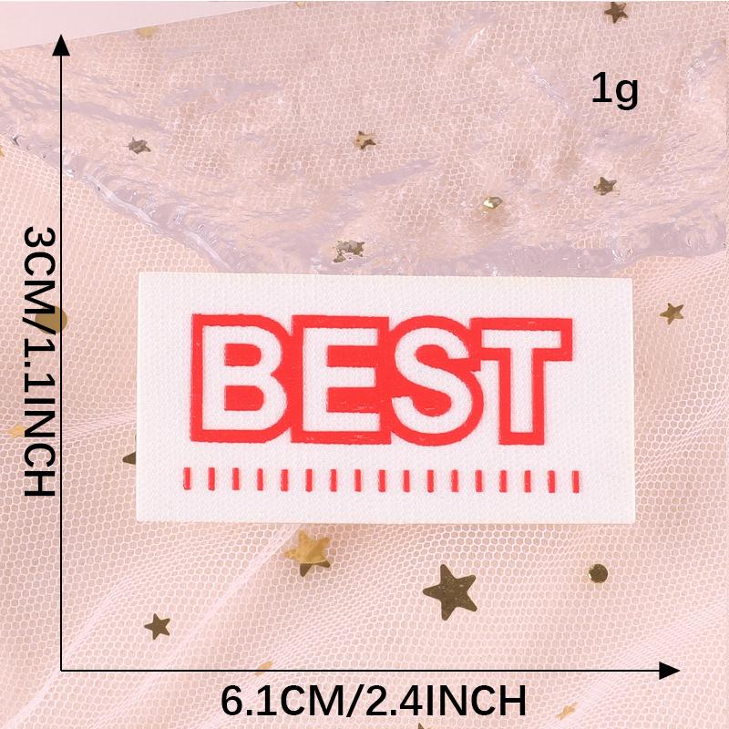 Hole Repair Sticker Accessories Offset Printing Flower Cloth Label Self-Adhesive Leather Jacket Down Jacket Patch Sticker English Letter Cloth Sticker
