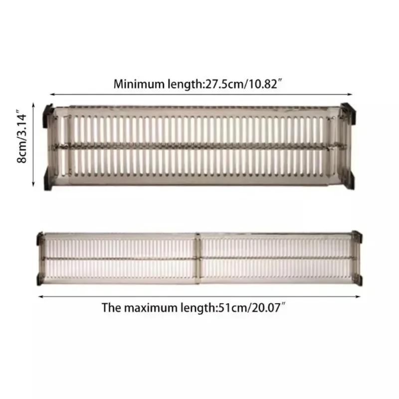 2pcs Adjustable Clapboard Drawer Divider Partition DIY Durable Storage Organiser Wardrobe Closet Punch free Separator