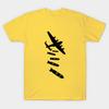 Asian Size Men Black Print T-shirt F-Bomb Airstrike | Funny Cursing Plane Pun Design No-Cut Print Cotton Tshirt
