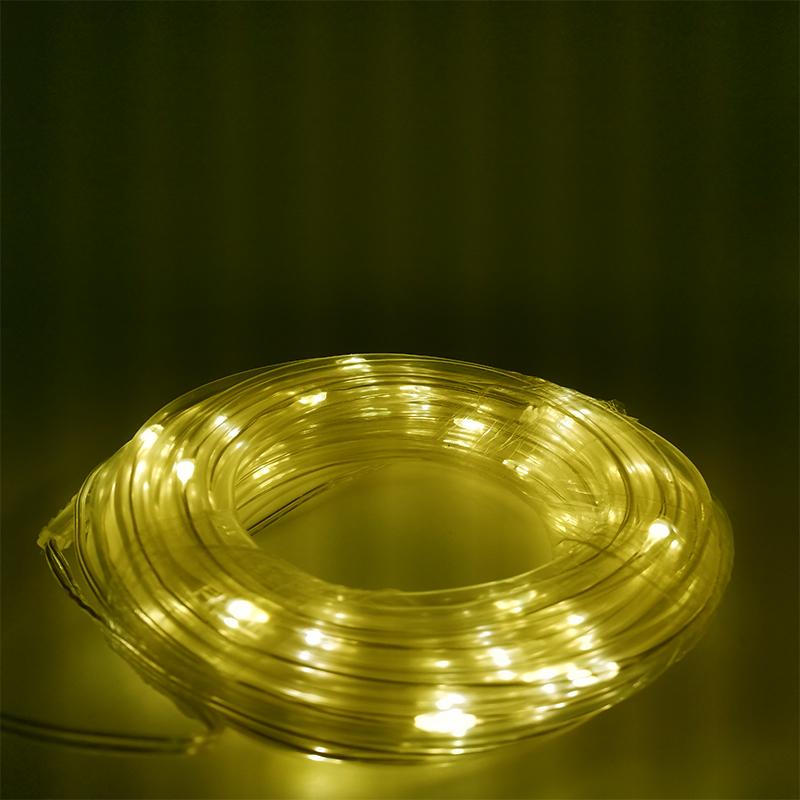 200/300 LEDs Solar Powered Rope Tube String Lights Outdoor Waterproof Fairy Lights Garden Garland For Christmas Yard Decoration