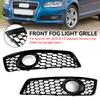 Honeycomb Bumper Front Fog Light Grill Grille Cover 8P0807682D 8P0807681D Fit A3 8P 2009-2013