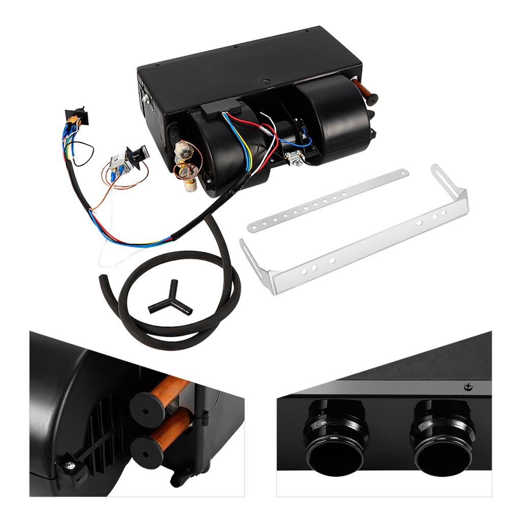 Direct Replacement Integrated Cooling and Heating Evaporator,3-speed 12V Temperature Regulating Device for Construction Vehicles