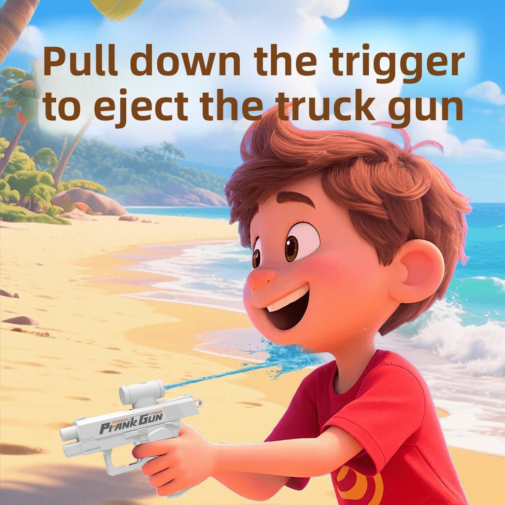 Non-Toxic Two-Way Water Gun Prank Water Gun Toy Continuous Firing Water Gun Small Pistol Outdoor Indoor Mischievous Shoot Water Guns