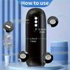 Tazza aereo succhiante automatica display 8 frequenze masturbatore pene masturbazione vibrante maschile tazza giocattolo sessuale maschile giocattoli sessuali per adulti
