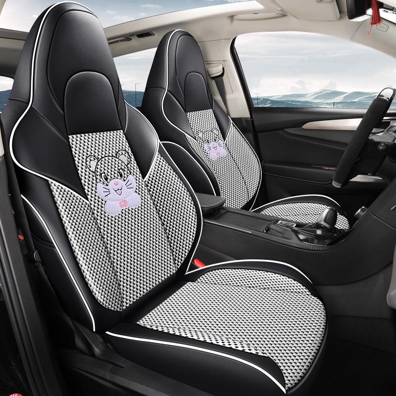 Lynk & Co 06 All-Season Leather & Ice Silk Full Surround Seat Cover for Five-Seater