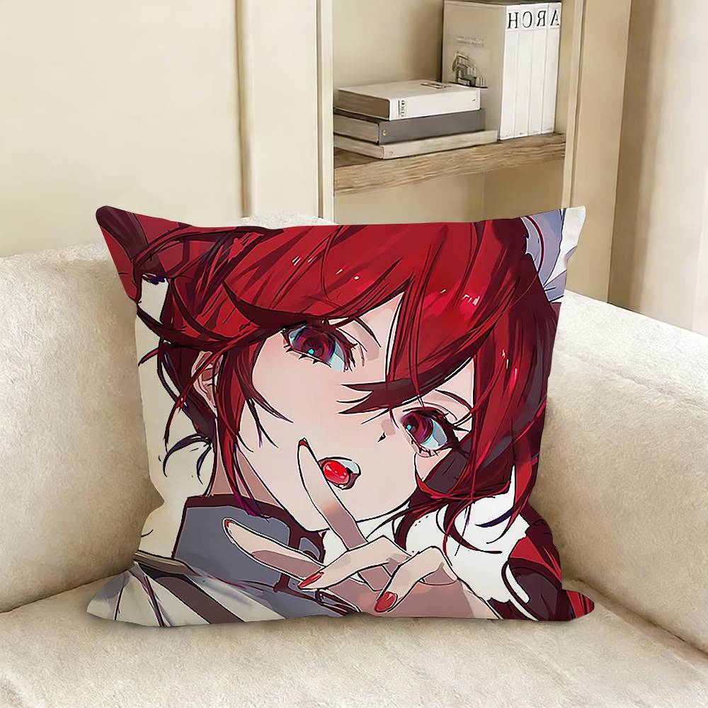 Cute Girl K-Kasane T-Teto Various Sizes Square Pillow Case For Car Home Bedchamber Decor