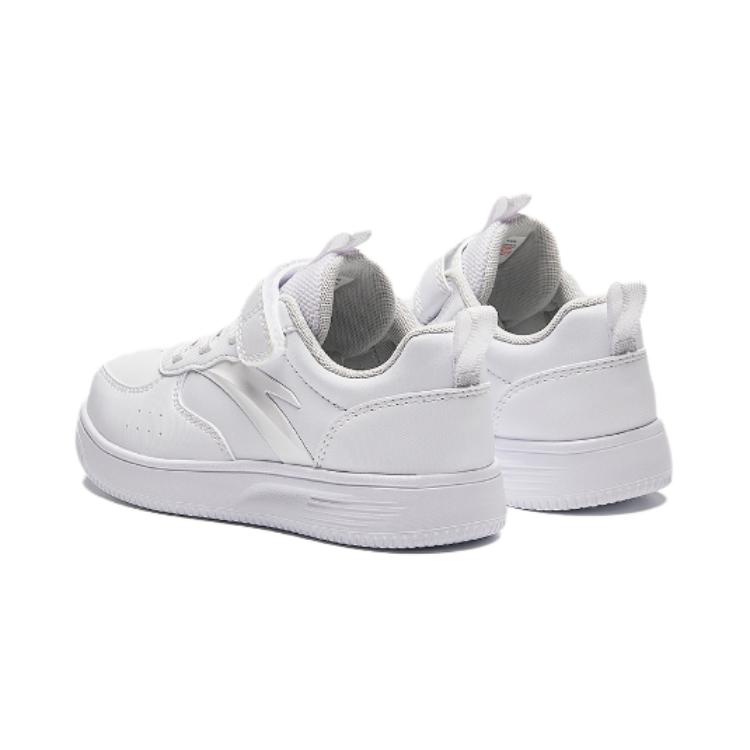 Anta Comfortable Non-Slip Shock Absorbing Wear-Resistant Low-Top Kids Skate Shoes Kids Sneakers White 332429935S-1