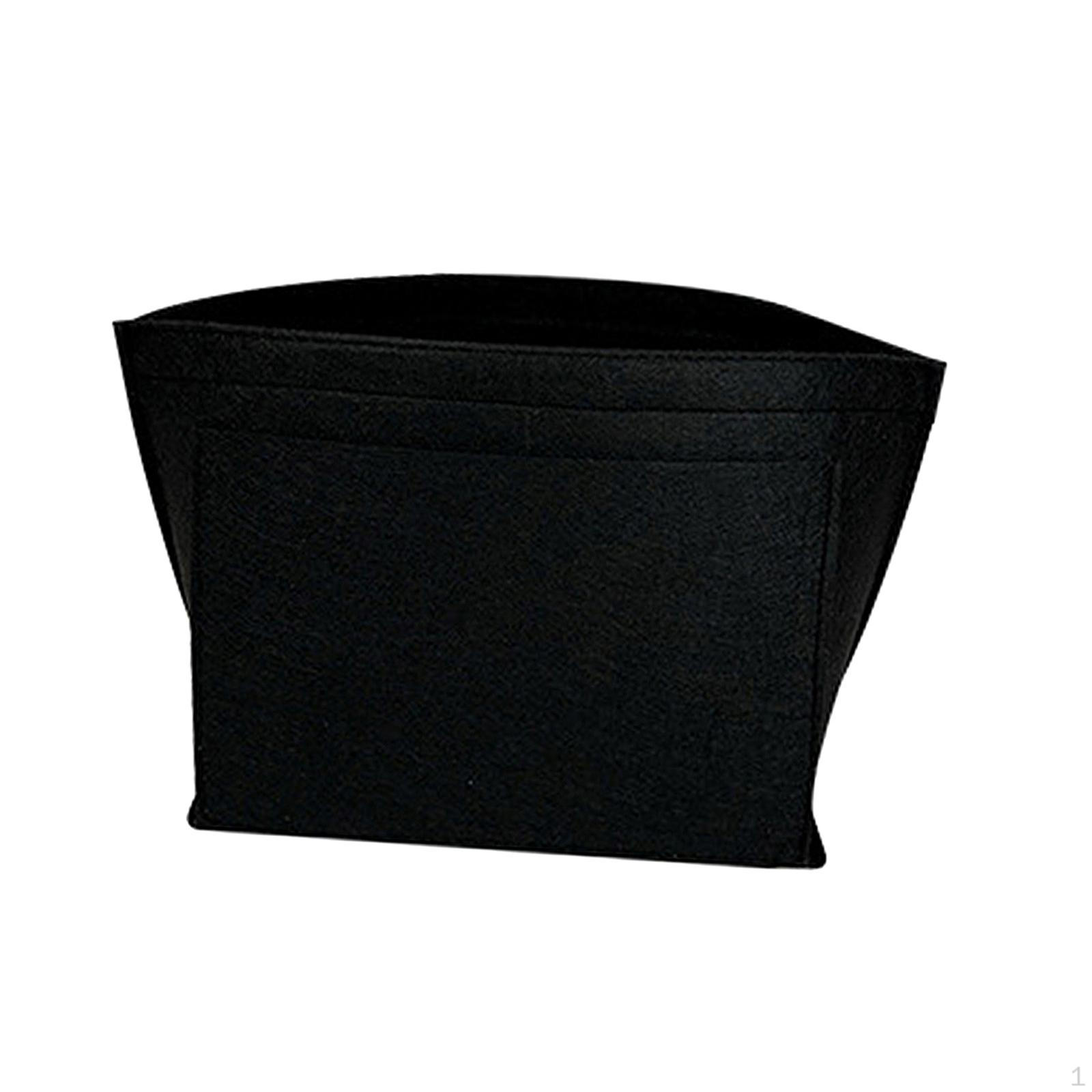 

Purse Organizer Insert Felt Bag Liner Handbag Inner Bladder Makeup Pouch Lightweight Soft Material чёрный