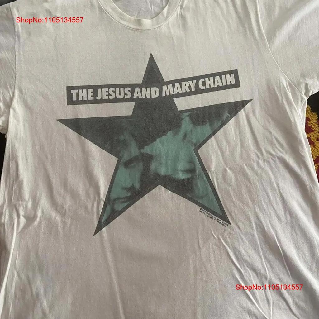 The Jesus And Mary Chain Band S Side White T Shirt Remake Tee NH Vintage Washed Graphic Stretched Casual Soft Stylish