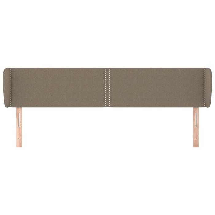 Tête de lit - Maison Exclusive - Tissu taupe - Avec oreilles - Hauteur réglable - 183 x 23 x 78/88 cm