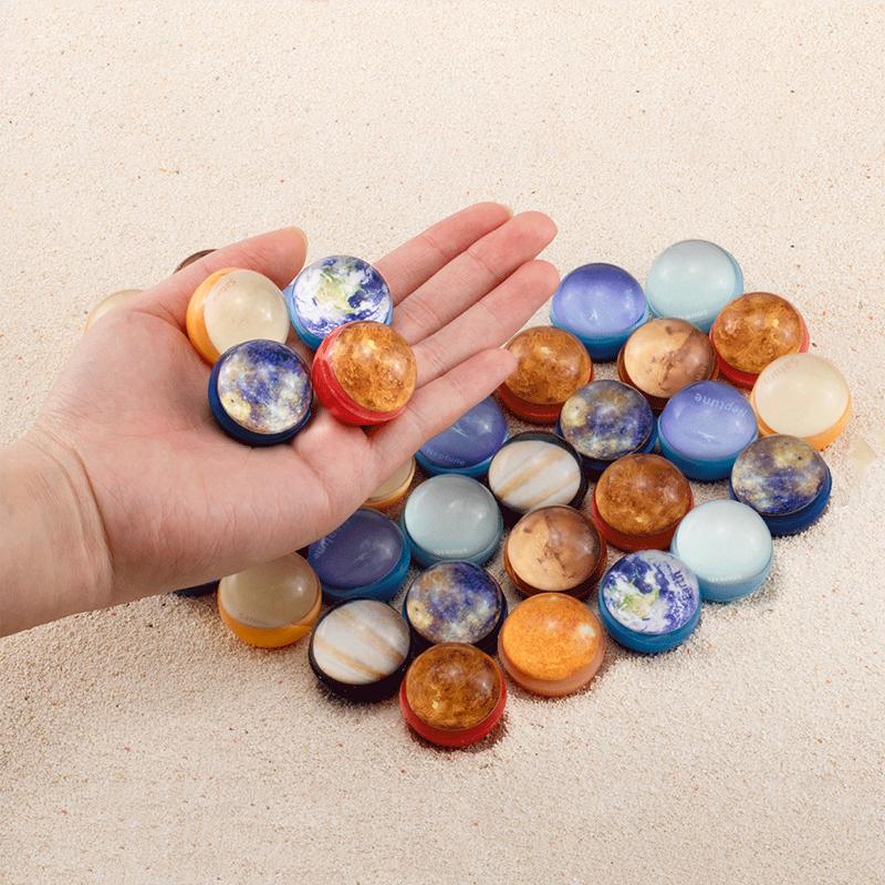 10PCS High Bouncing Rubber Balls 30MM For Solar System Planets Space Themed Party Favors Birthday Gifts Classroom Prizes Kids