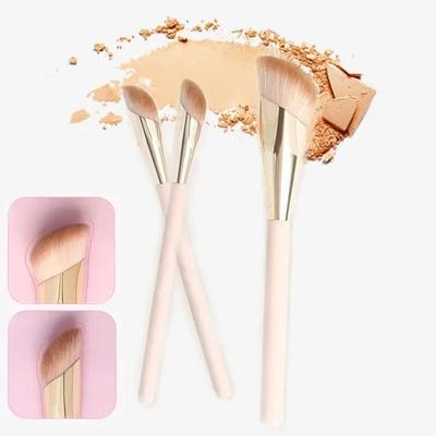 1/2 Stück Foundation Pinsel Schräger Kopf Concealer Pinsel Gesicht Flüssig Creme Puder Make-up Pinsel Gesichtskontur Beauty-Tool