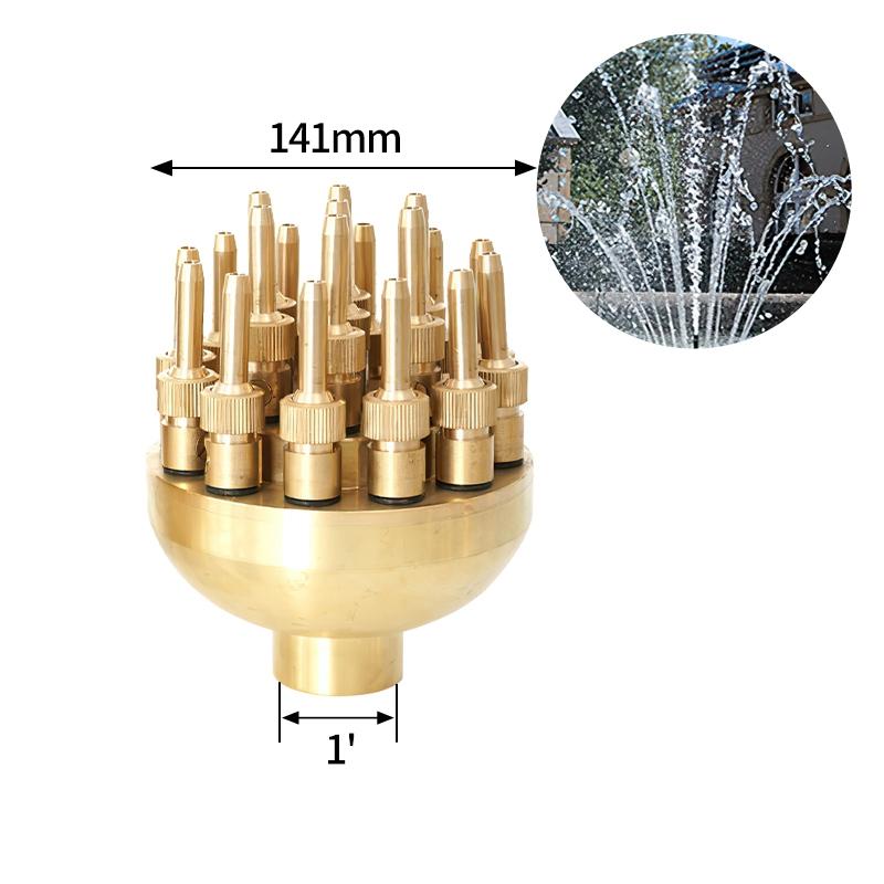 Brass Fountain Nozzles Internal Thread Firework Fountain Universal Direct Jet Nozzle Park Square Landscape Fountain Spinklers