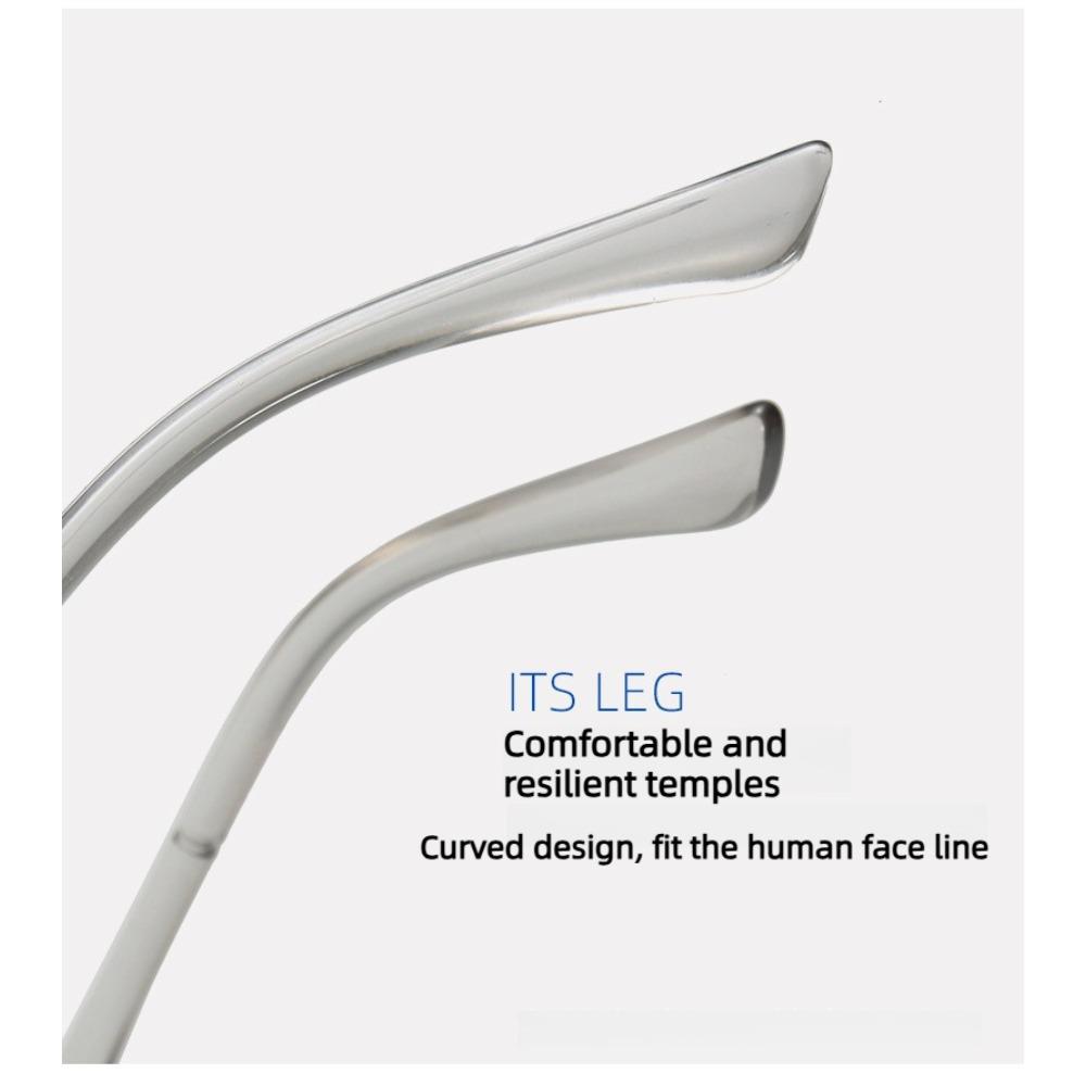 Men's Business Fashion Oval Frame Reading Glasses Women's Lightweight and Minimalist Anti Blue Light Presbyopic Glasses Comfortable Eye Protection