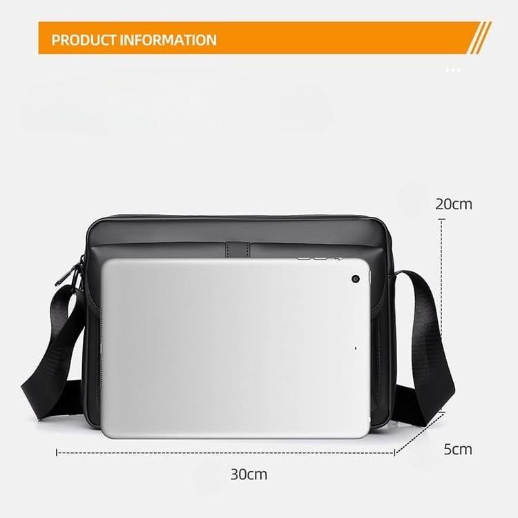 Men's cross-body charter function messenger bag